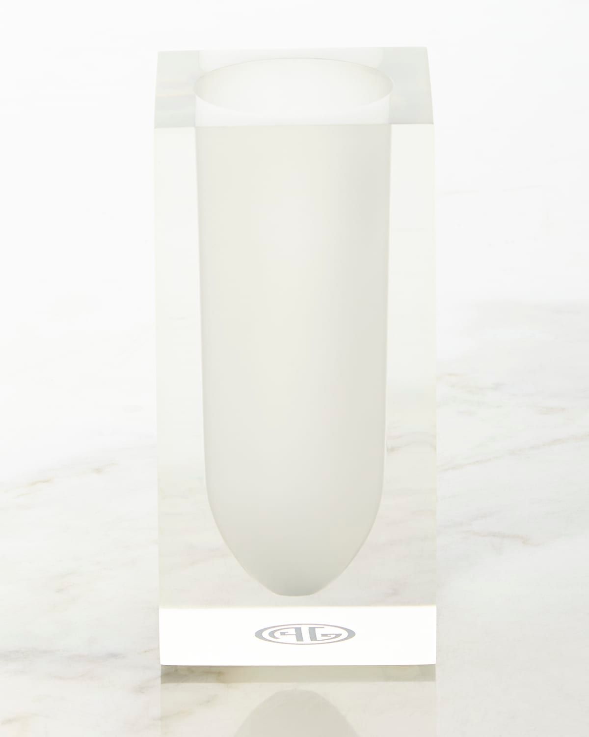 White Hollywood Toothbrush Holder