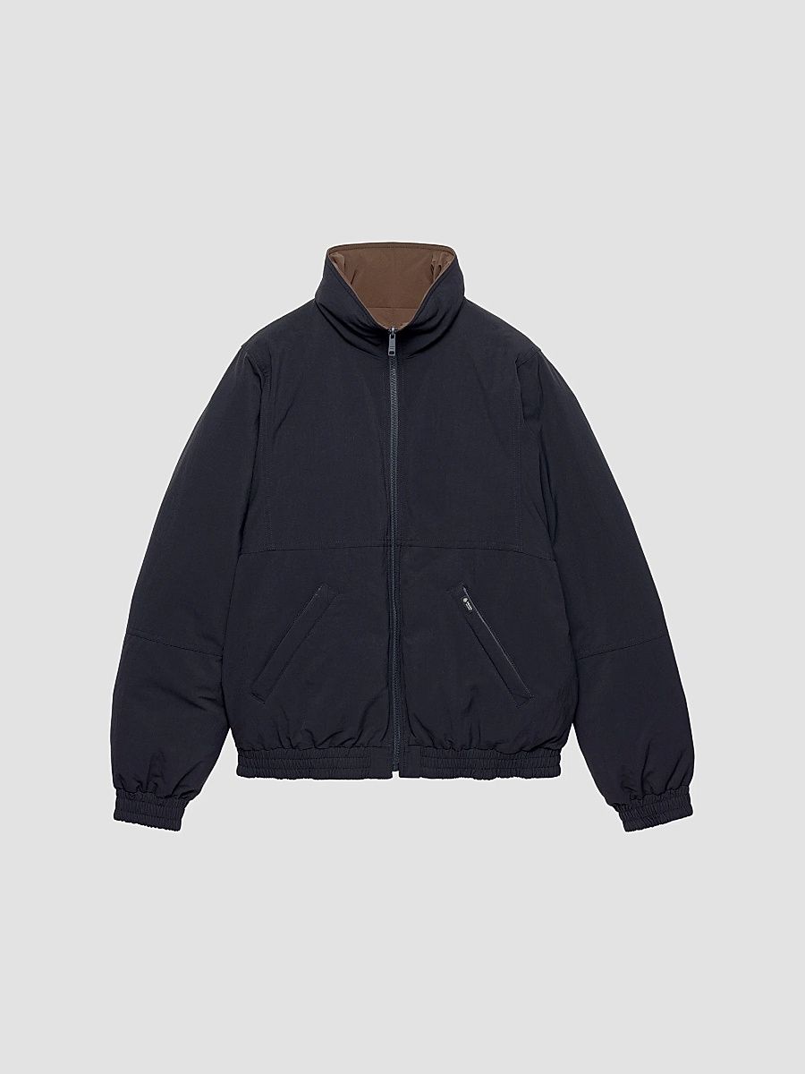 Women's Reversible Nylon Down Jacket - Blue - Size 4