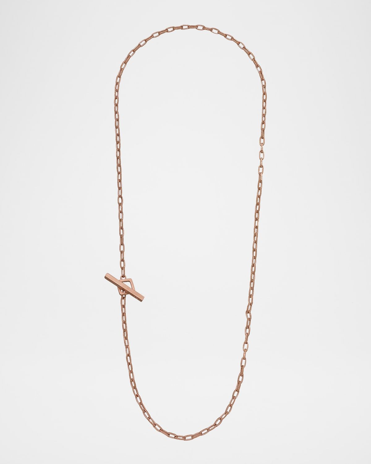 Men & apos;s Ulysses Hand Etched Link Lariat Necklace in Gold, 52mm