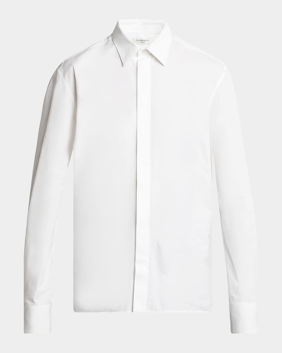 Men & apos;s Solid Cotton Sport Shirt