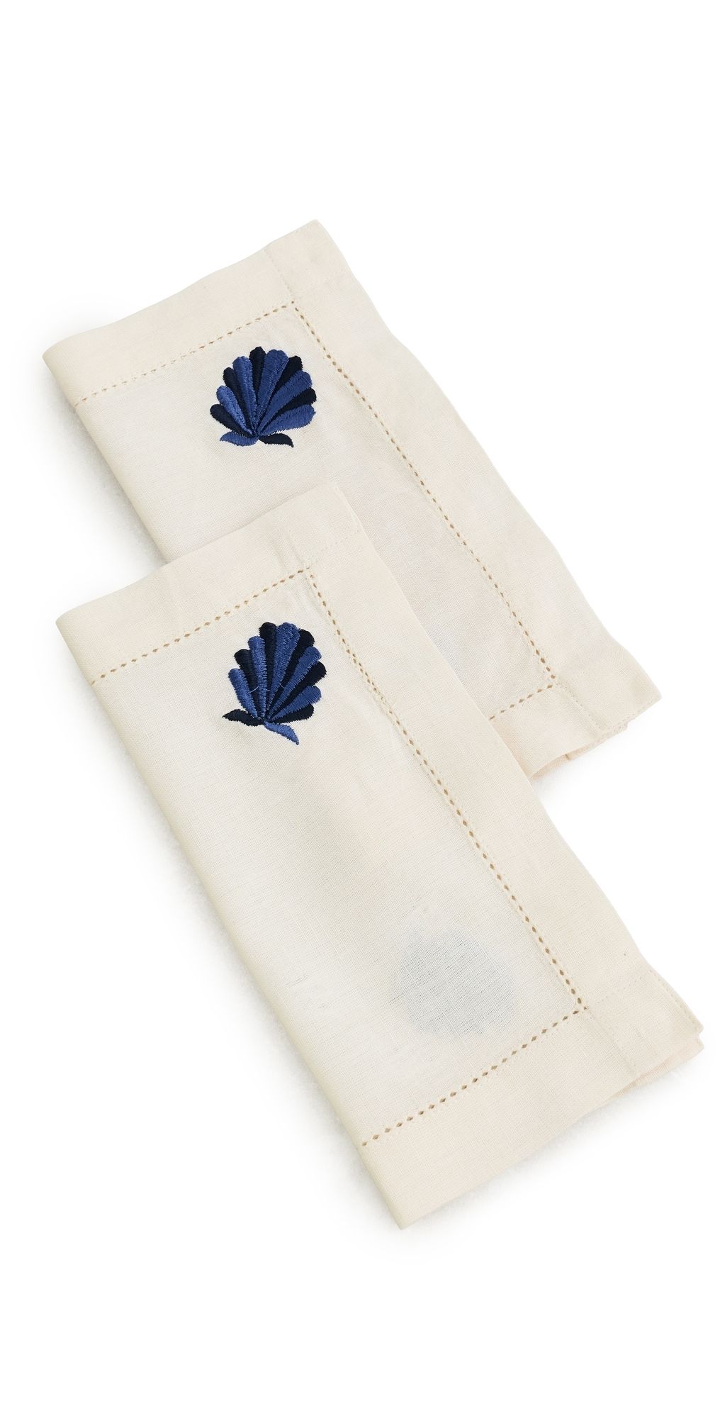 Carolina K Shell Napkins Set Gardenia One Size