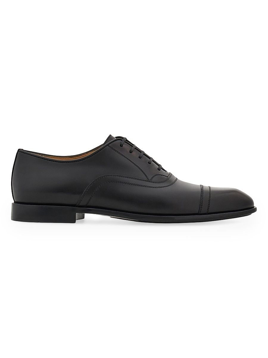 Men's Cortez Leather Oxfords - Nero - Size 8.5