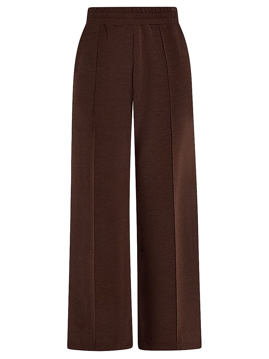 Women's Doublesoft Wide-Leg Pants - Coffee Bean Marl - Size Small