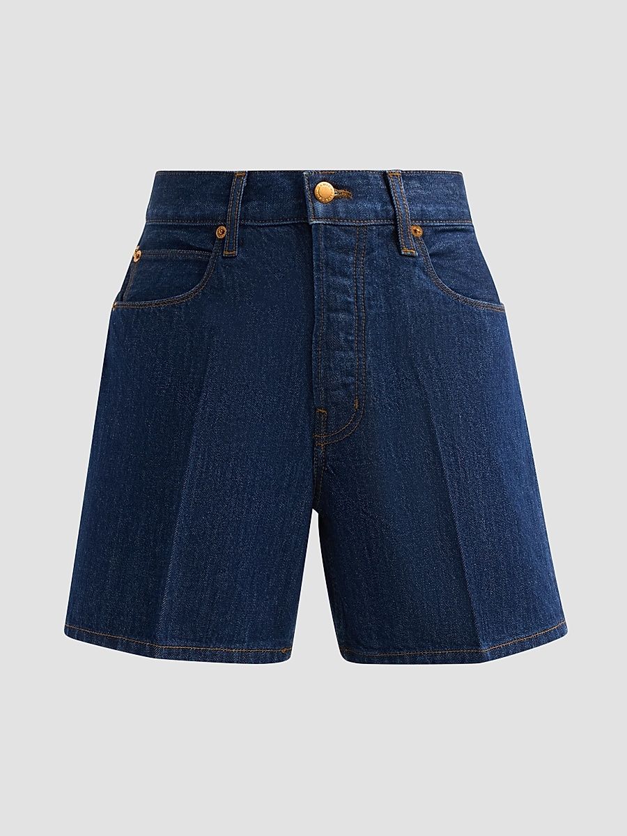 Women's The Tailor Mid-Rise Denim Shorts - Raw Rinse - Size 30