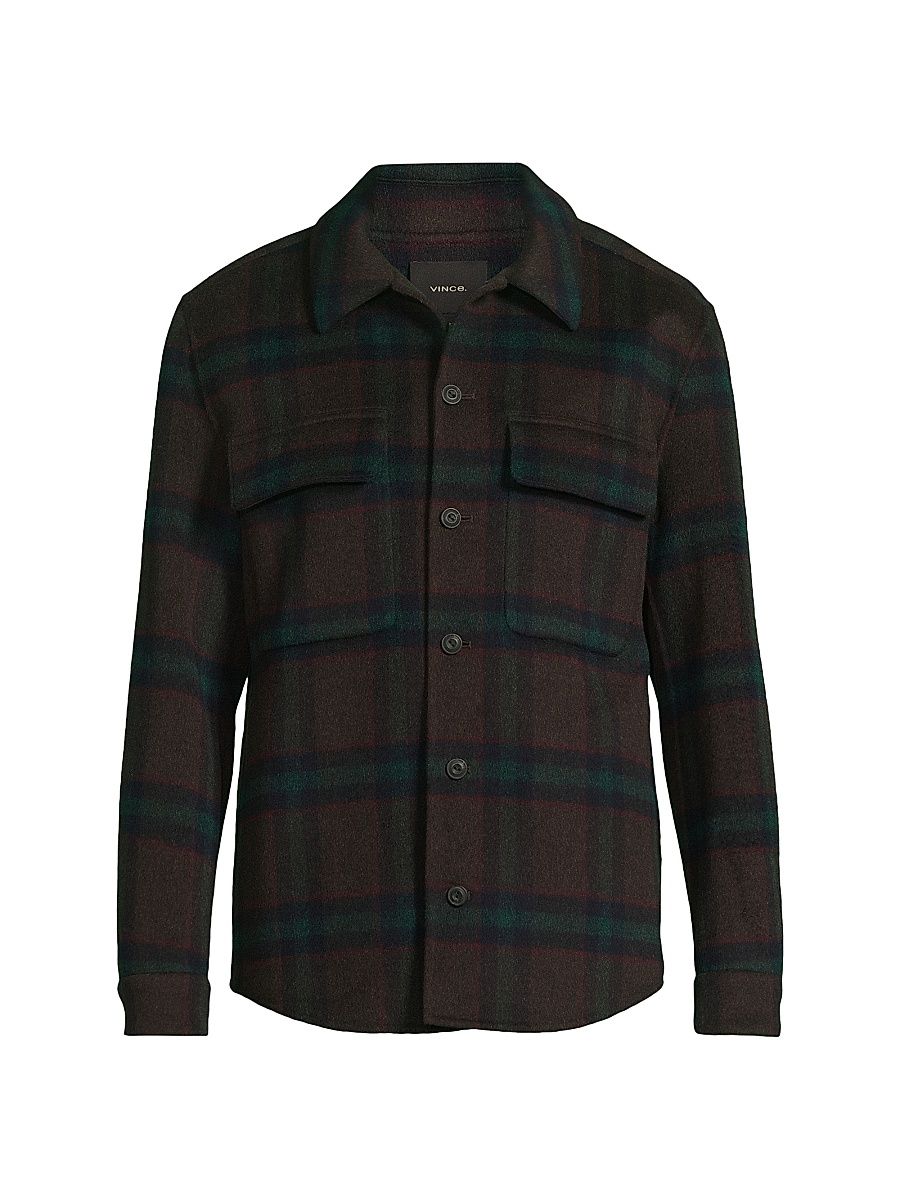 Men's Splittable Plaid Shirt Jacket - Coastal Country Racer - Size XXL