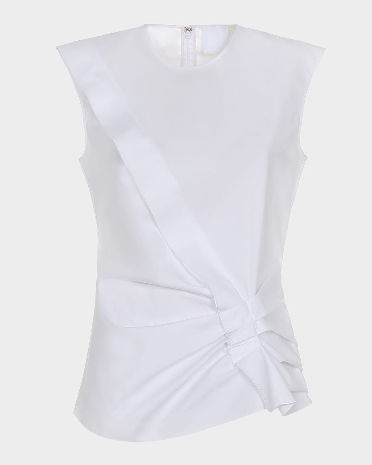 Gathered Ruffle Cotton Top