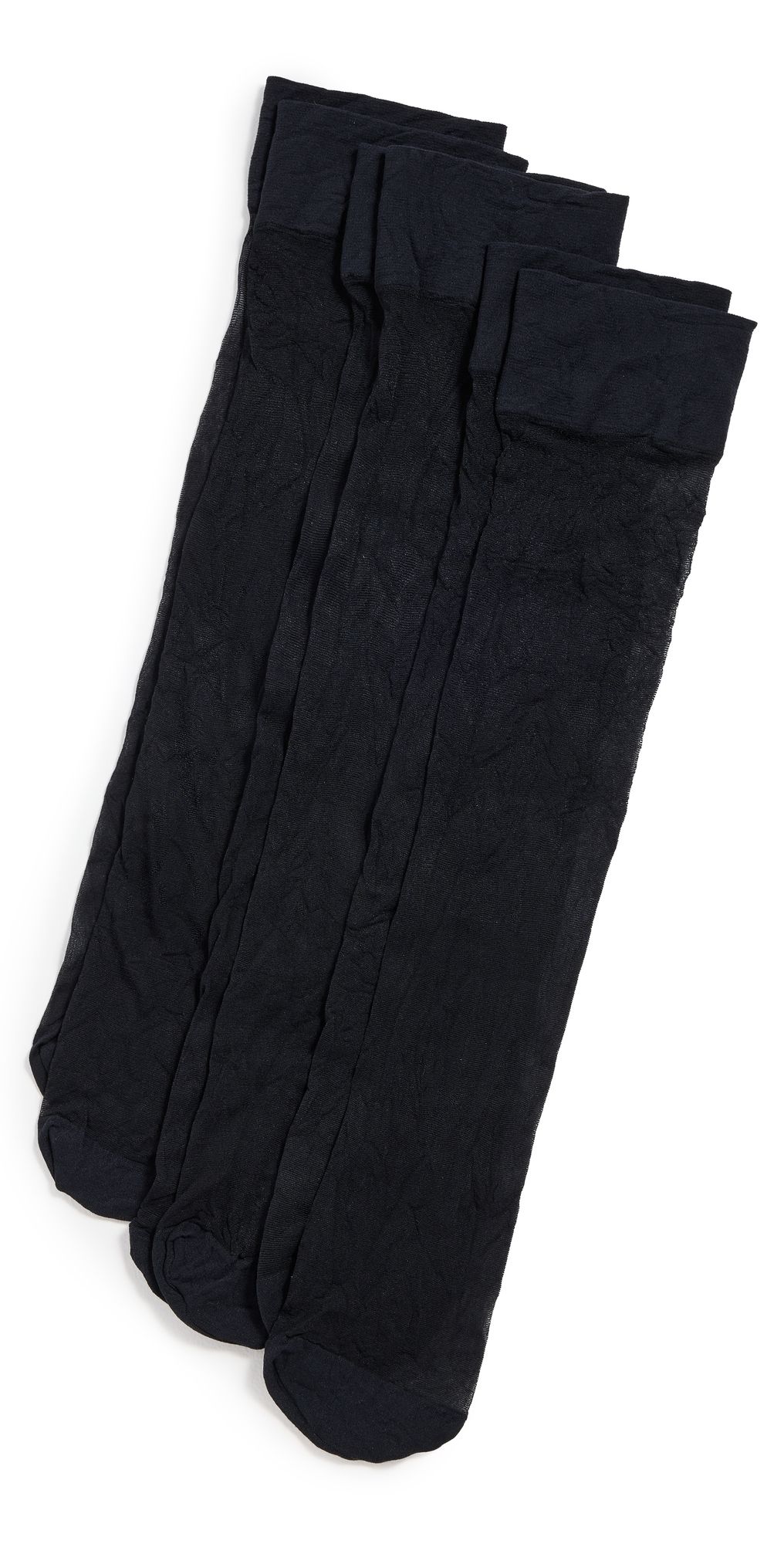 Stems Essential Sheer Knee Socks Set Of Three Black One Size