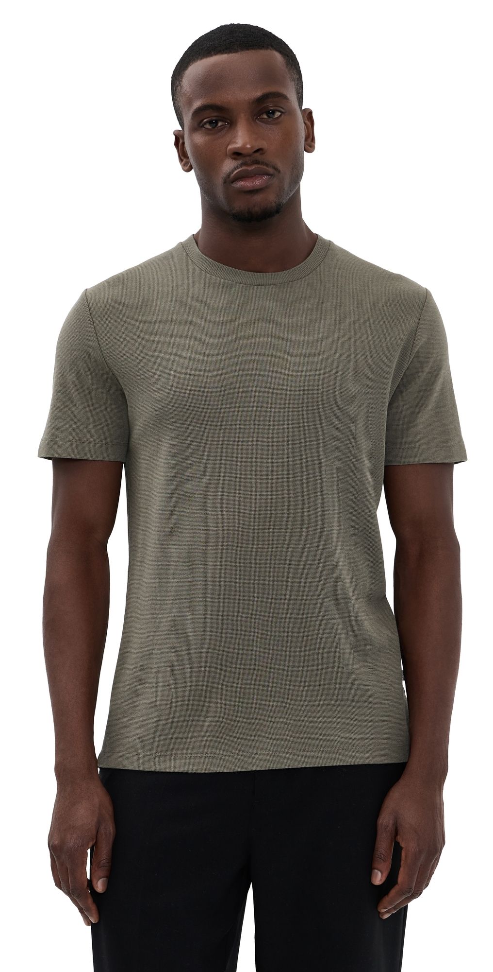 NN07 Clive Textured Tee Capers M