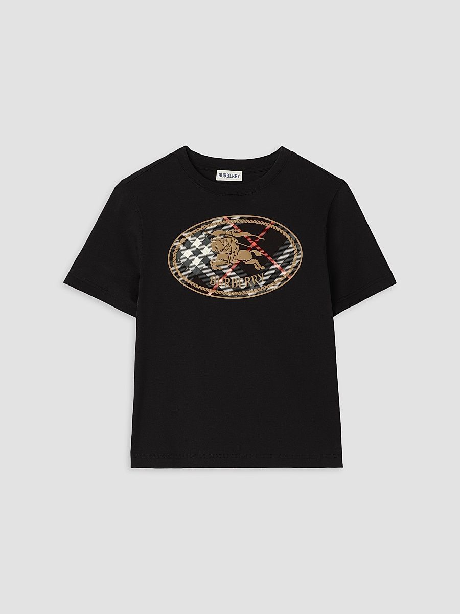 Boy's Cedar Logo Graphic Cotton Jersey T-Shirt - Black - Size 10