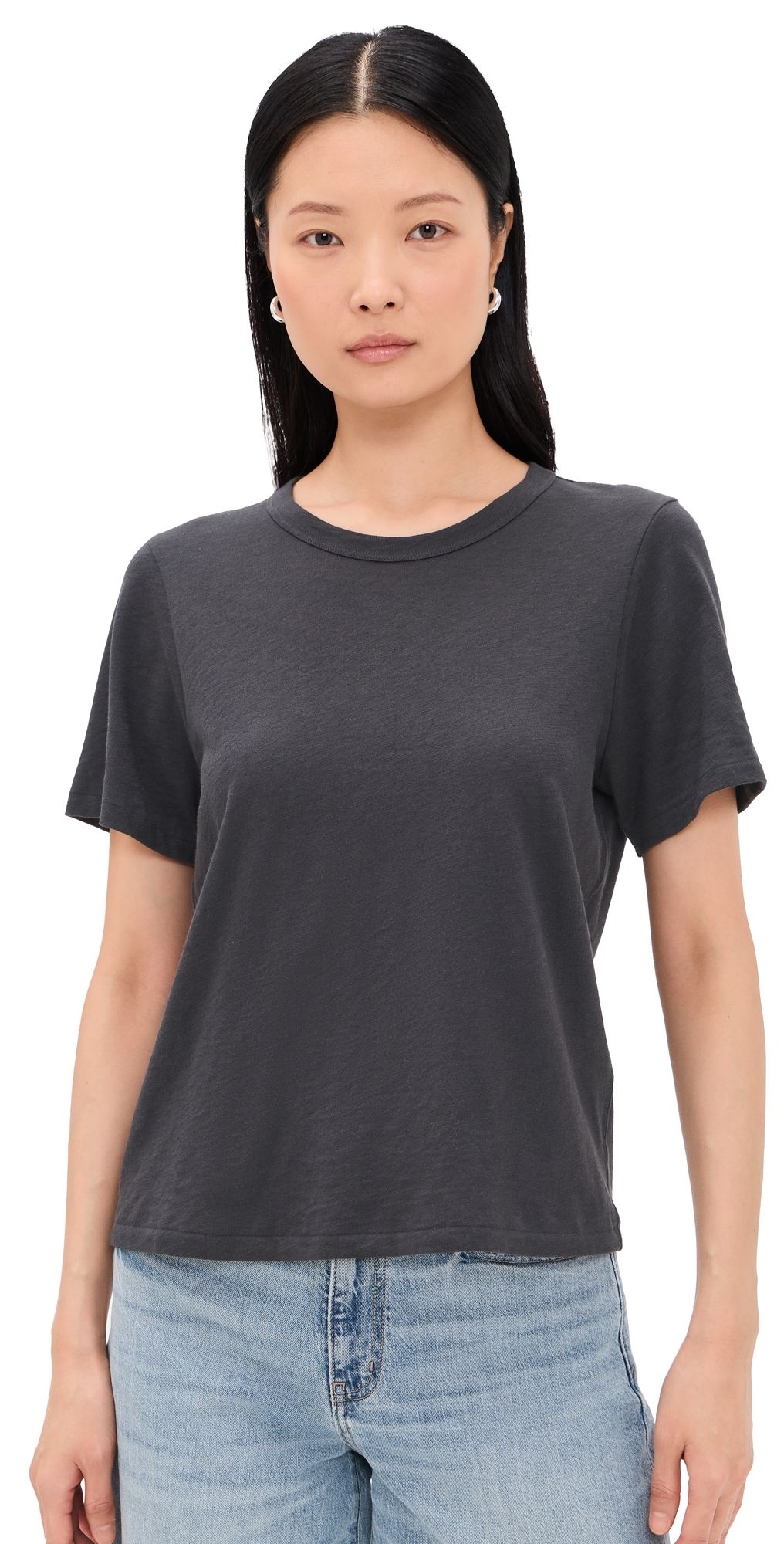 Faherty Sunwashed Essential Tee Washed Black M