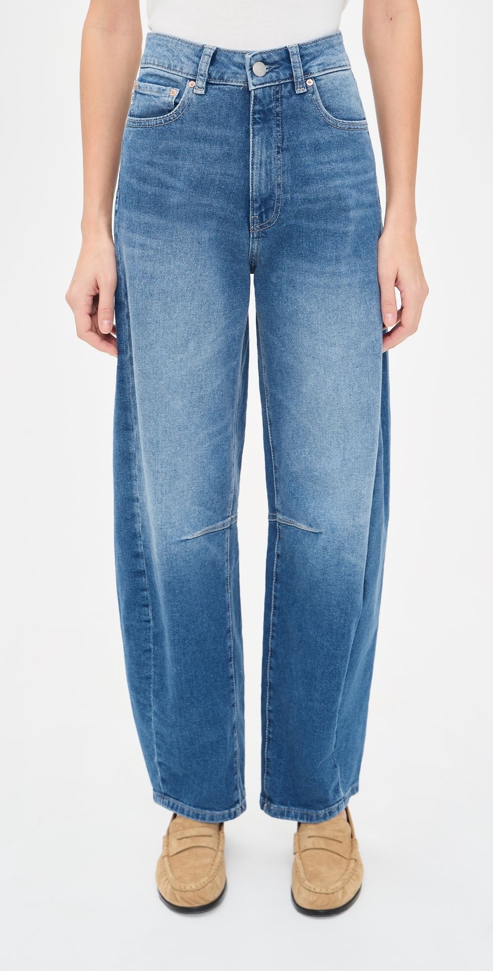 DL1961 Miro Barrel High Rise Jeans Opal Harbor 30
