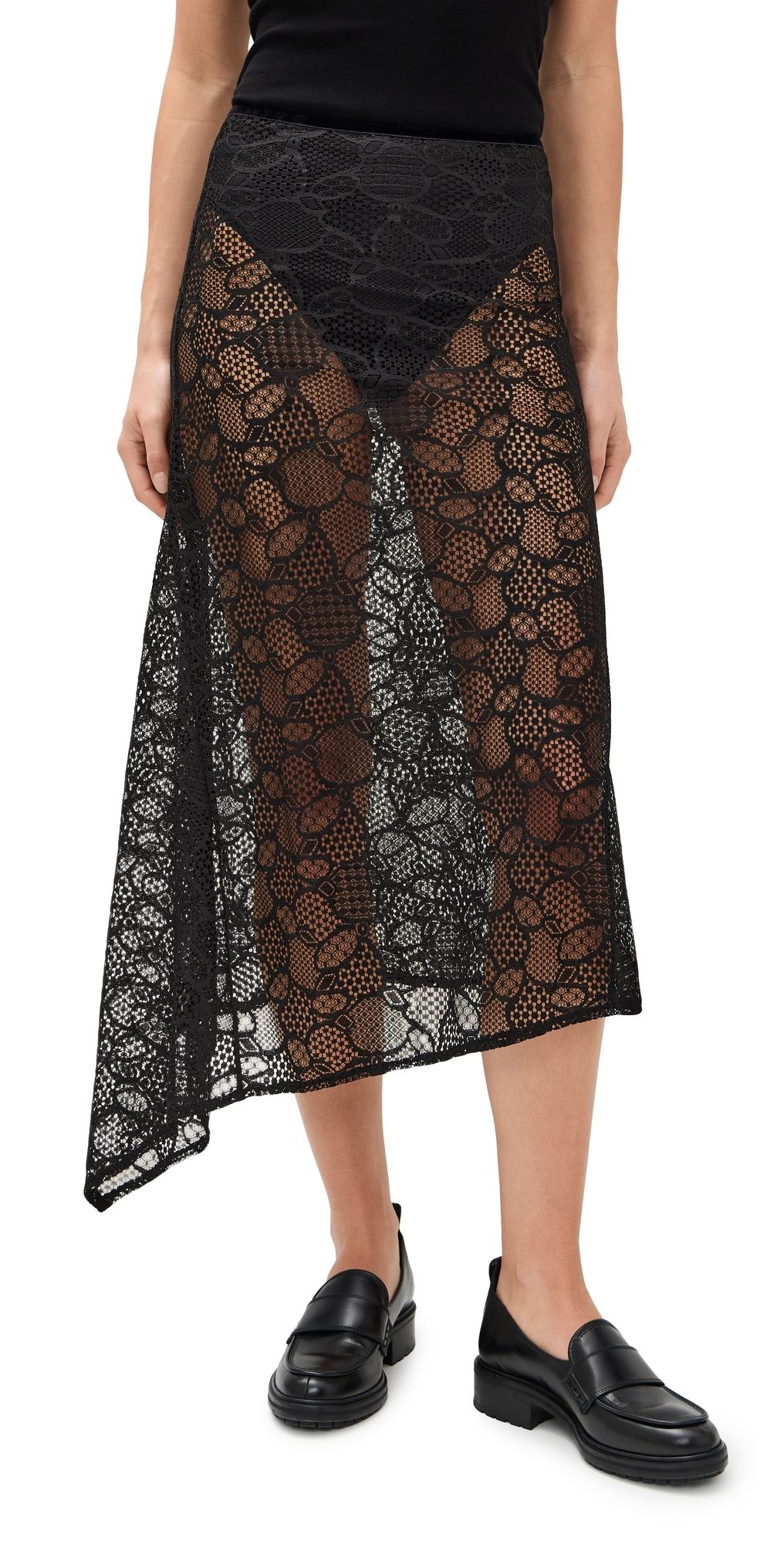 Lioness Fleur Midi Skirt ONYX M