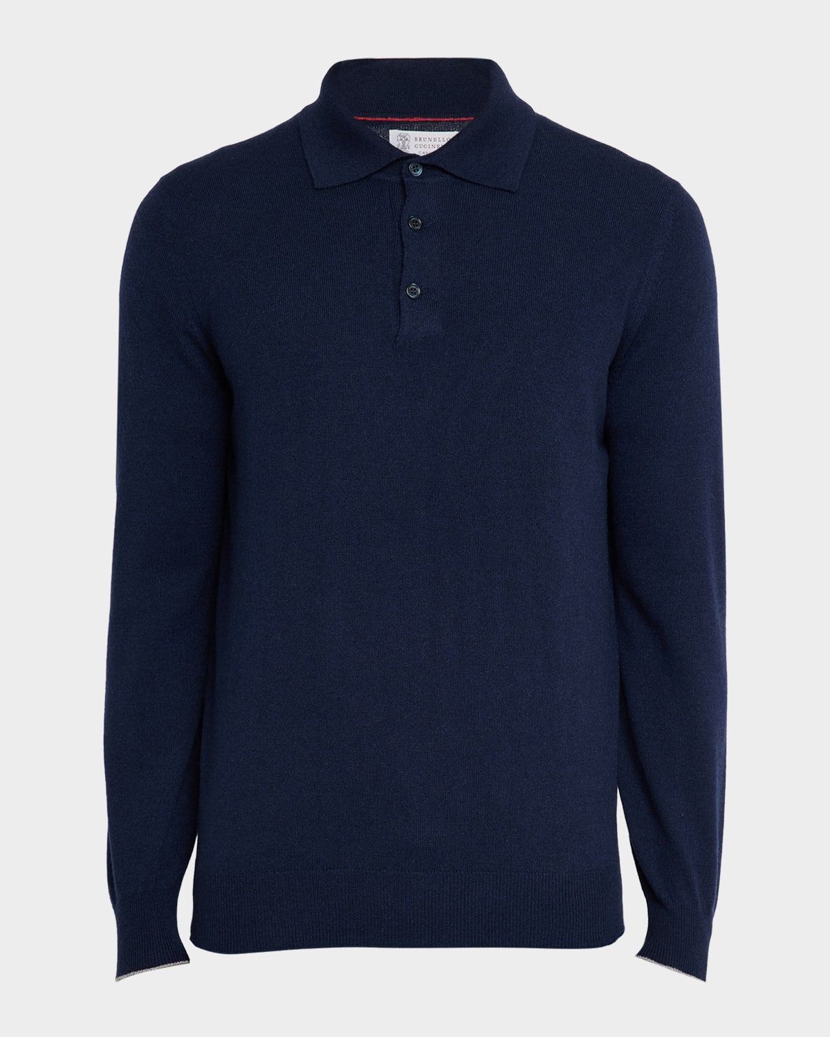 Men & apos;s Premium Cashmere Polo Sweater