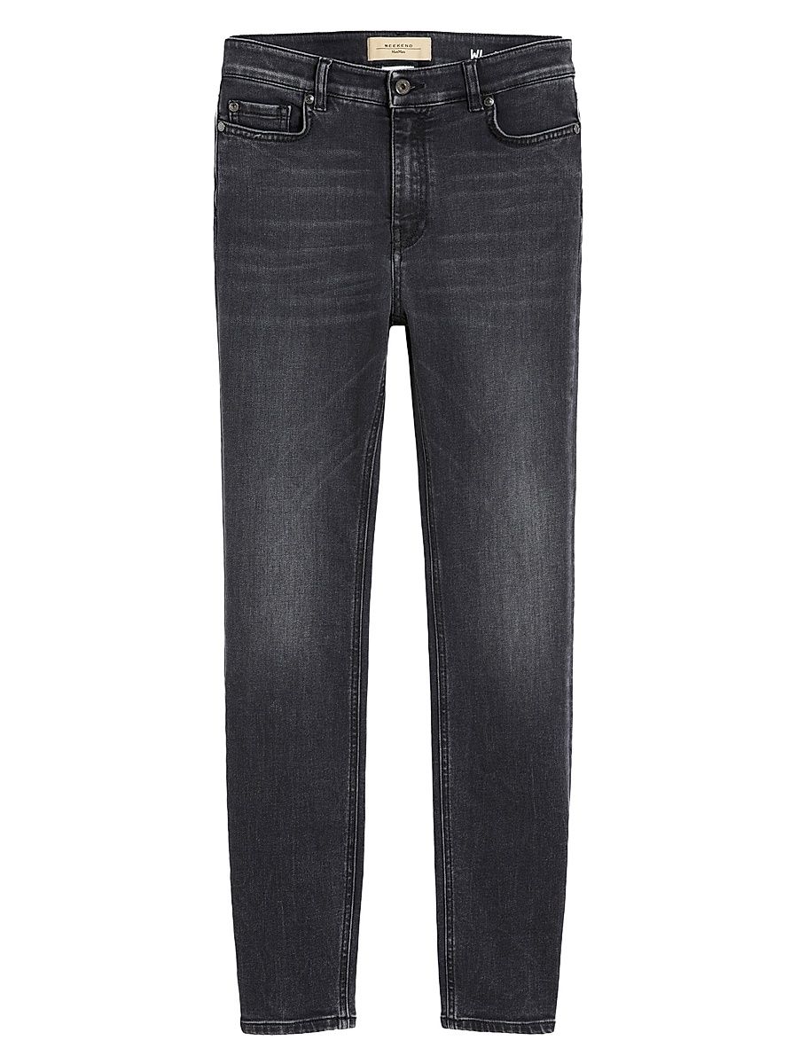 Women's Stretch Denim Skinny Jeans - Black - Size 16