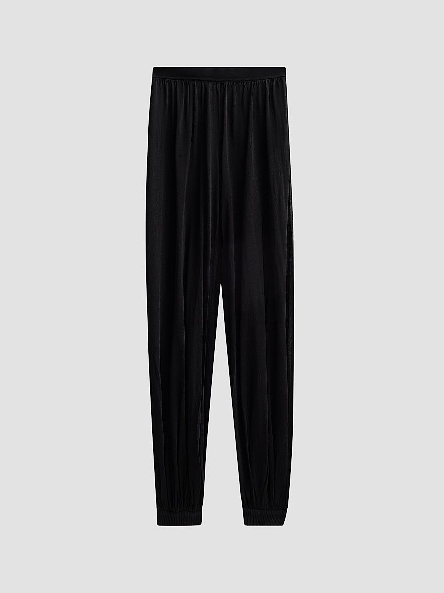 Women's Flora Sheer Pants - Black - Size XS