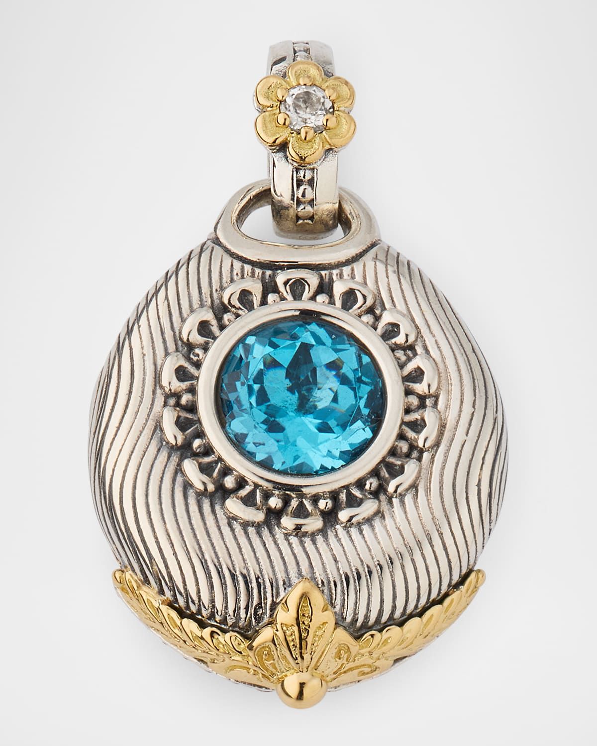 Kyma Enhancer with Blue Topaz and White Sapphire