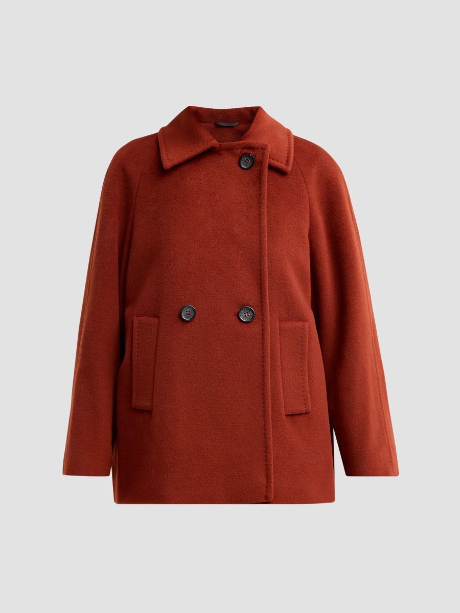 Cinzia Rocca Women's Virgin Wool Double-Breasted Jacket - Paprika - Size 4