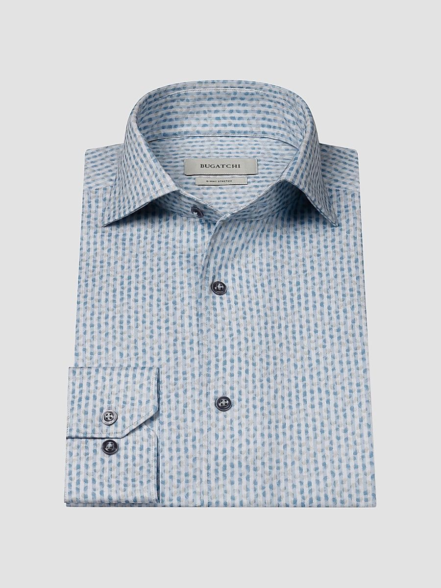 Men's OoohCotton Devon Long-Sleeve Shirt - Air Blue - Size XL