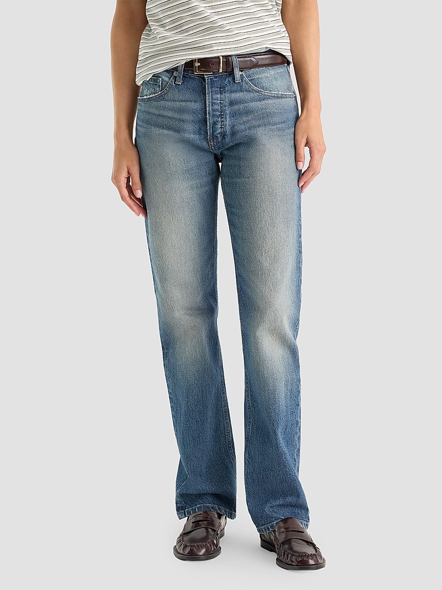 Women's High-Rise Vintage Straight Jeans - Indigo - Size 8