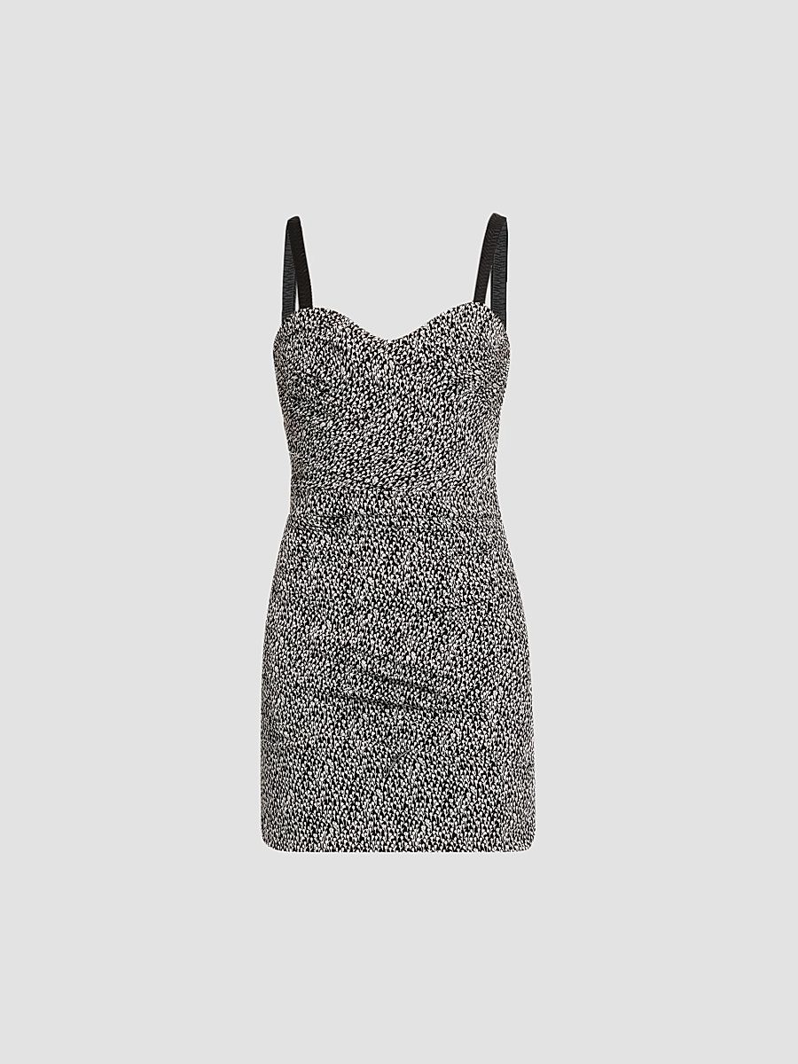 Dolce & Gabbana Women's Printed Stretch Silk Mini Dress - Nero - Size 10