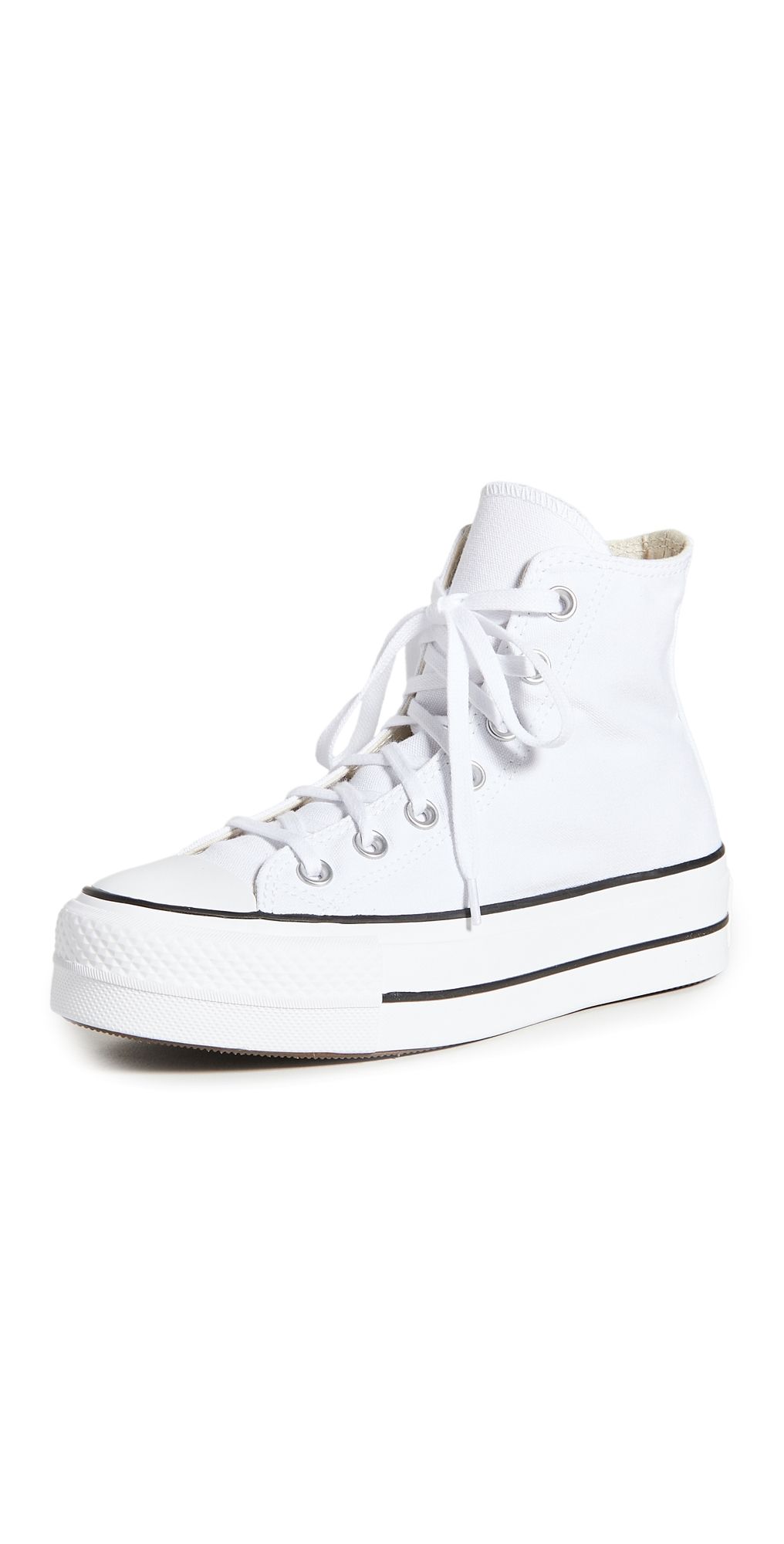 Converse Chuck Taylor All Star Lift High Top Sneakers White/Black/White 8