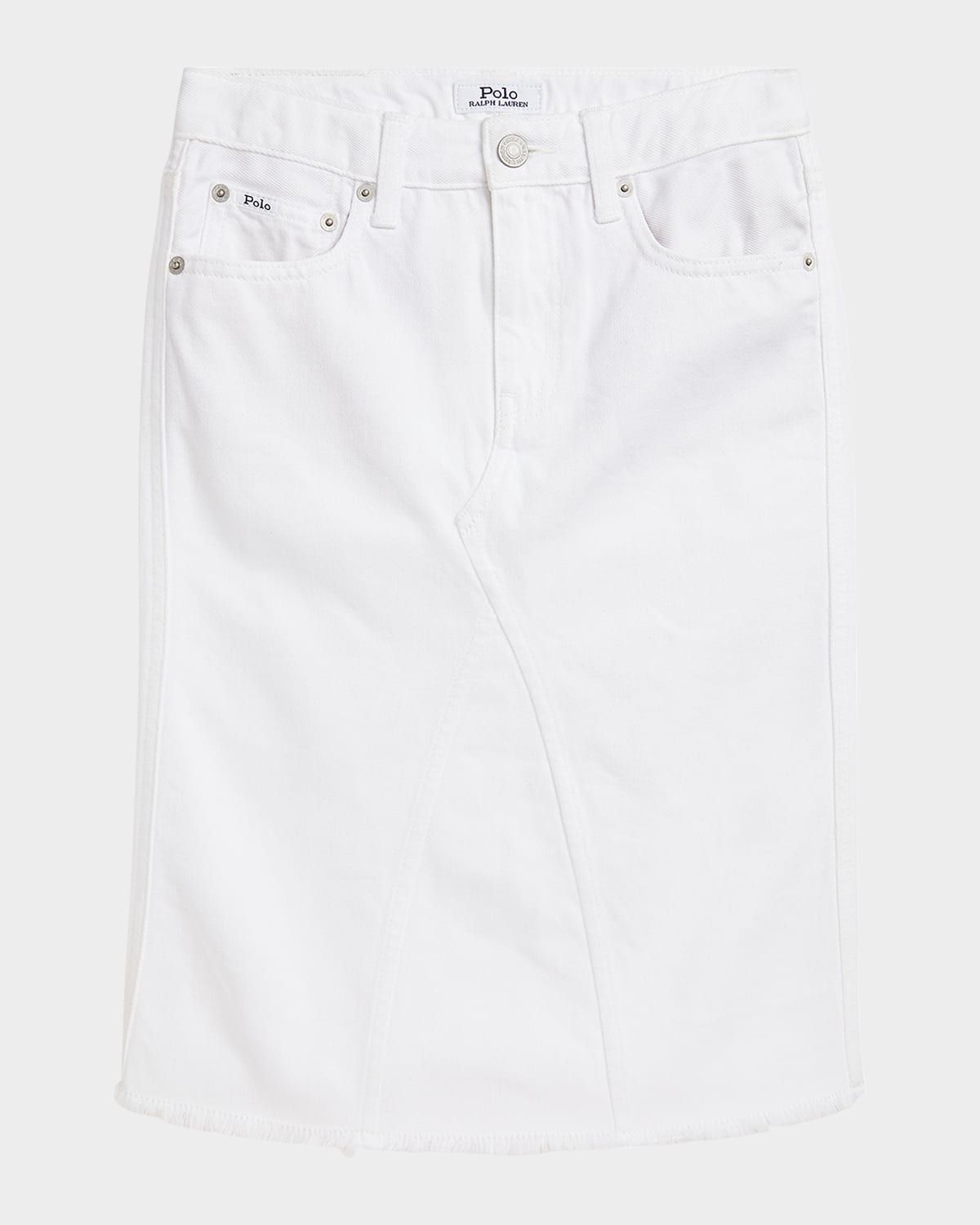 Girl & apos;s Denim Mini Skirt, Size 7-12