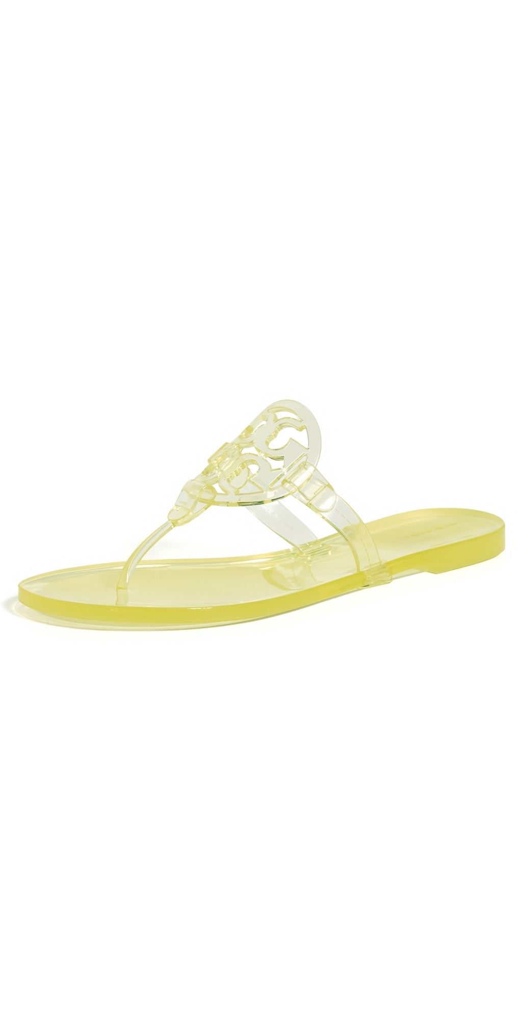 Tory Burch Miller Jelly Sandals Yellow 8