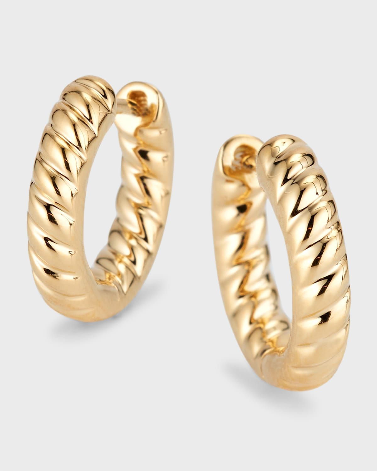 Zoe 18k Gold Huggie Hoop Earrings