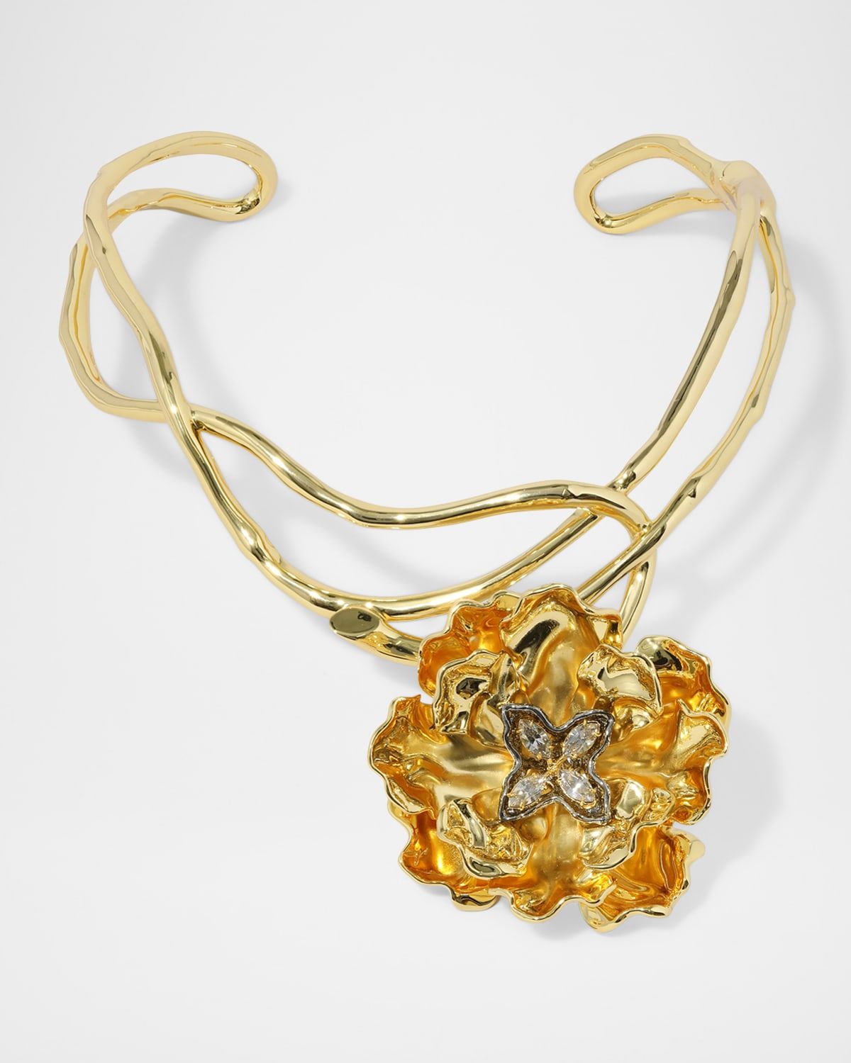 Jardin Gold Rose Collar