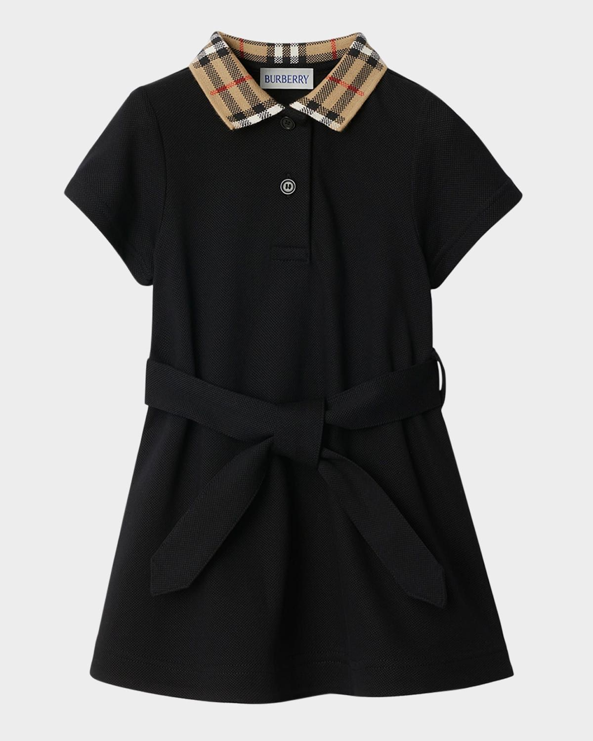 Girl & apos;s Astrid Check Polo Shirtdress
