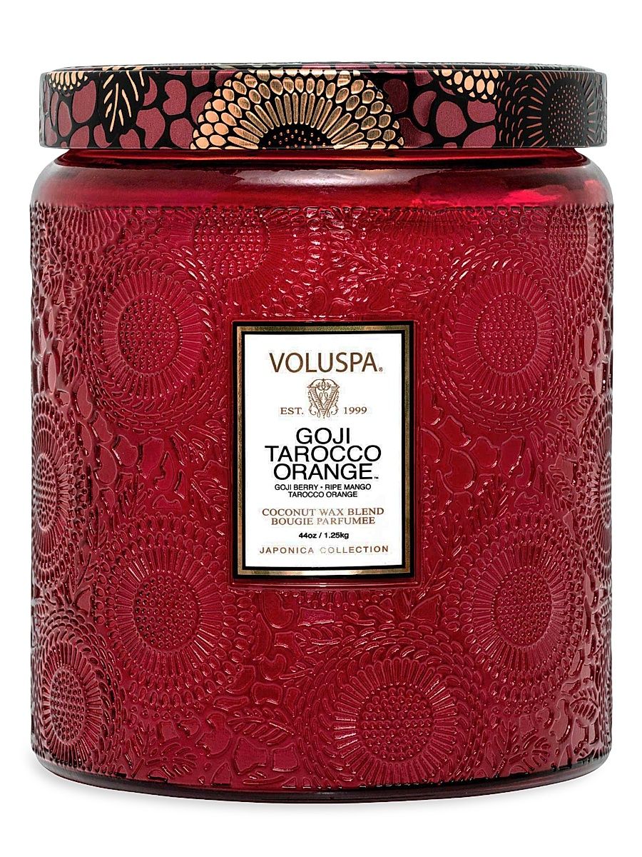 Voluspa Goji Tarocco Orange Luxe Jar Candle