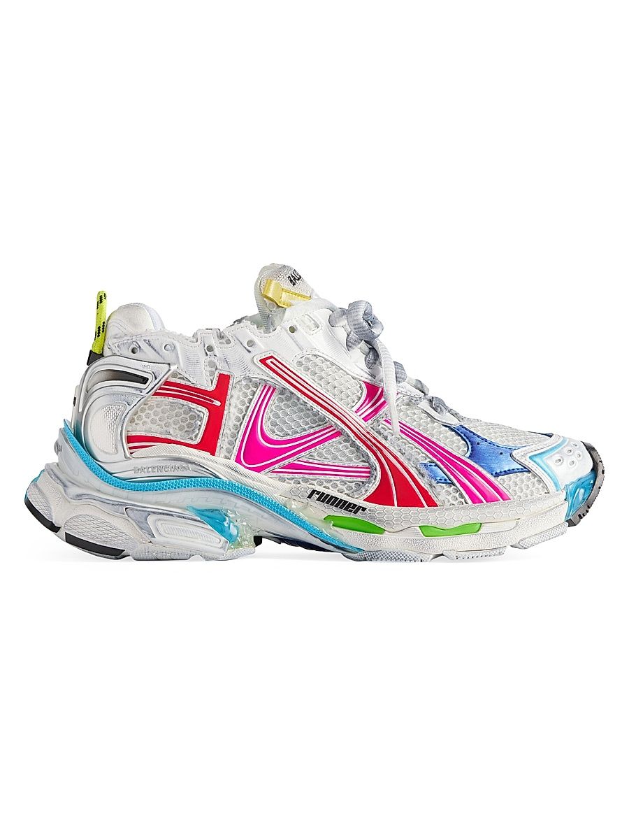 Women's Runner Sneakers - Multicolored - Size 4