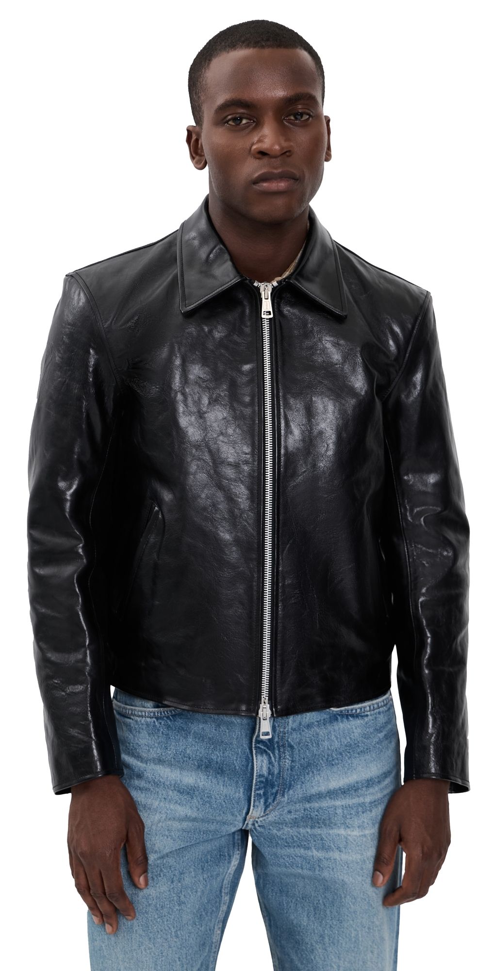 Our Legacy Leather Mini Jacket Black 52