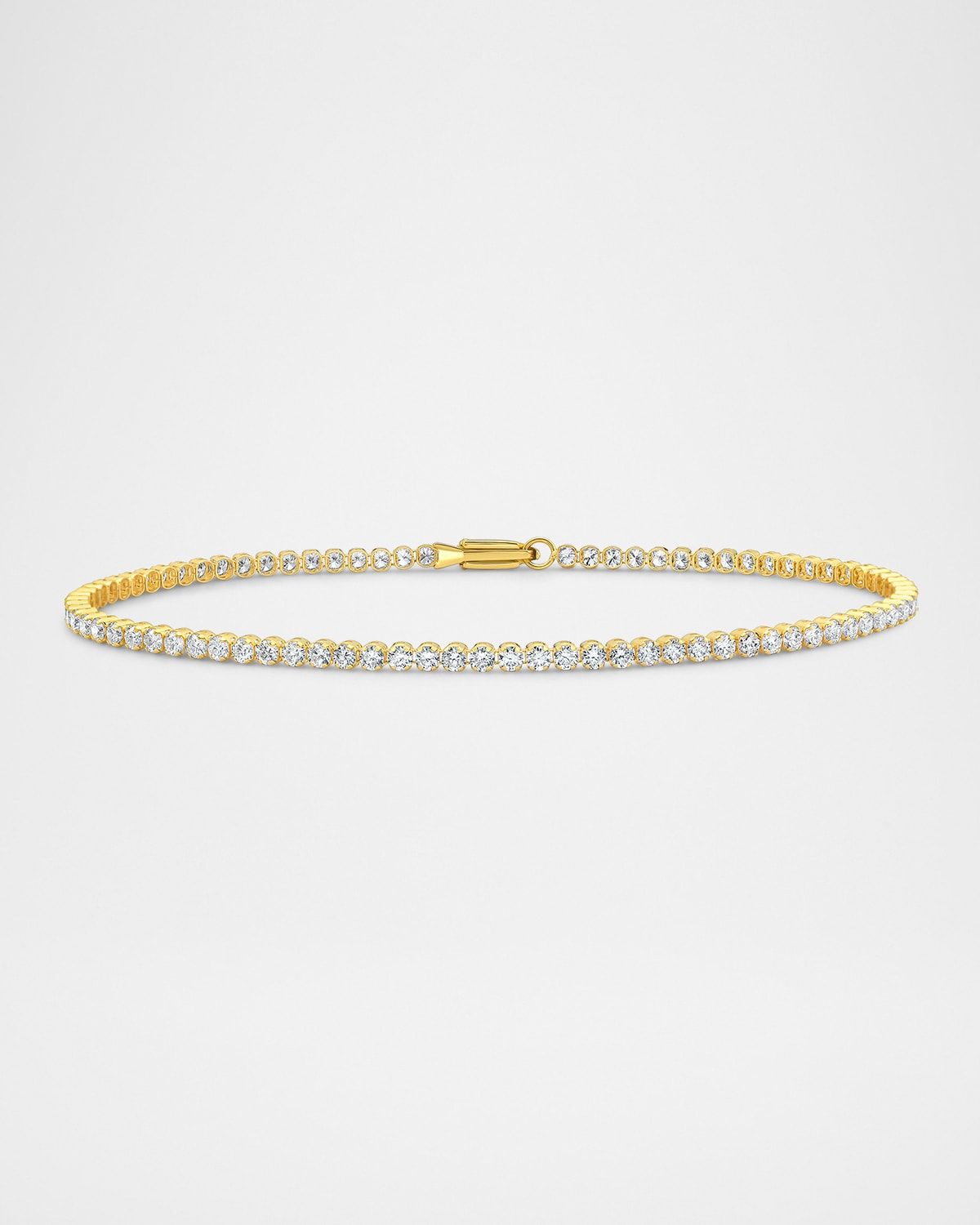 18K Yellow Gold Diamond Bracelet, 2.0tcw, 7"L