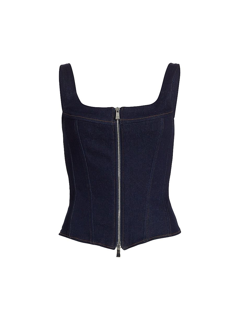 Women's Rainy Denim Corset - Mignight - Size Small