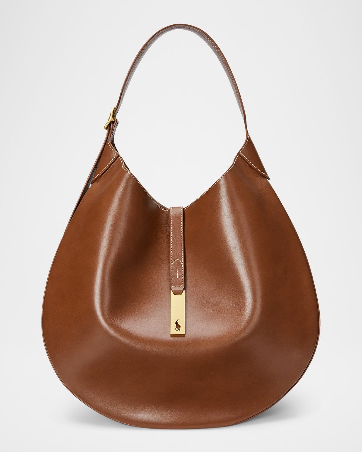 Polo ID Medium Leather Shoulder Bag