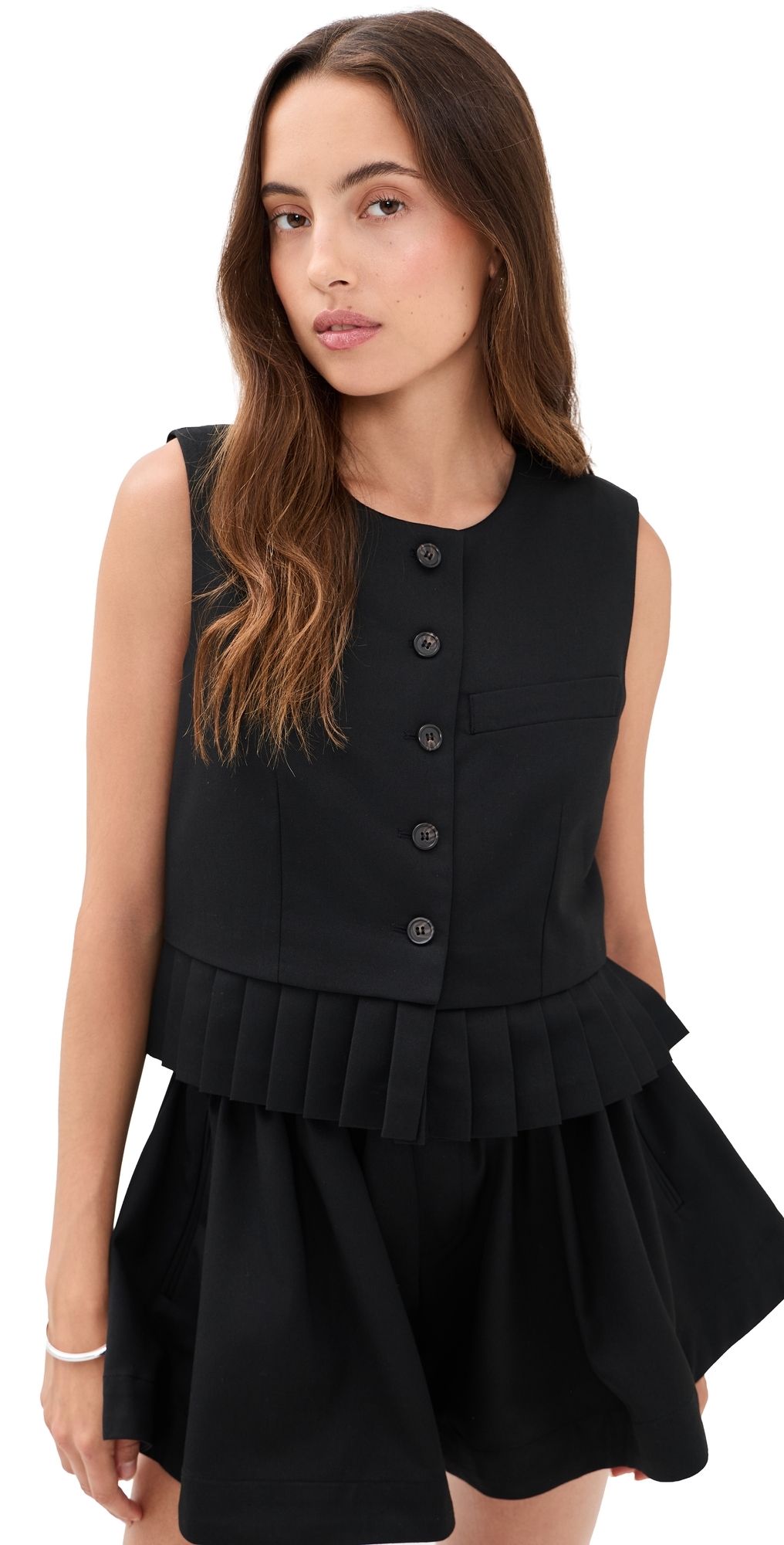 Sea Angelina Suiting Vest Black L