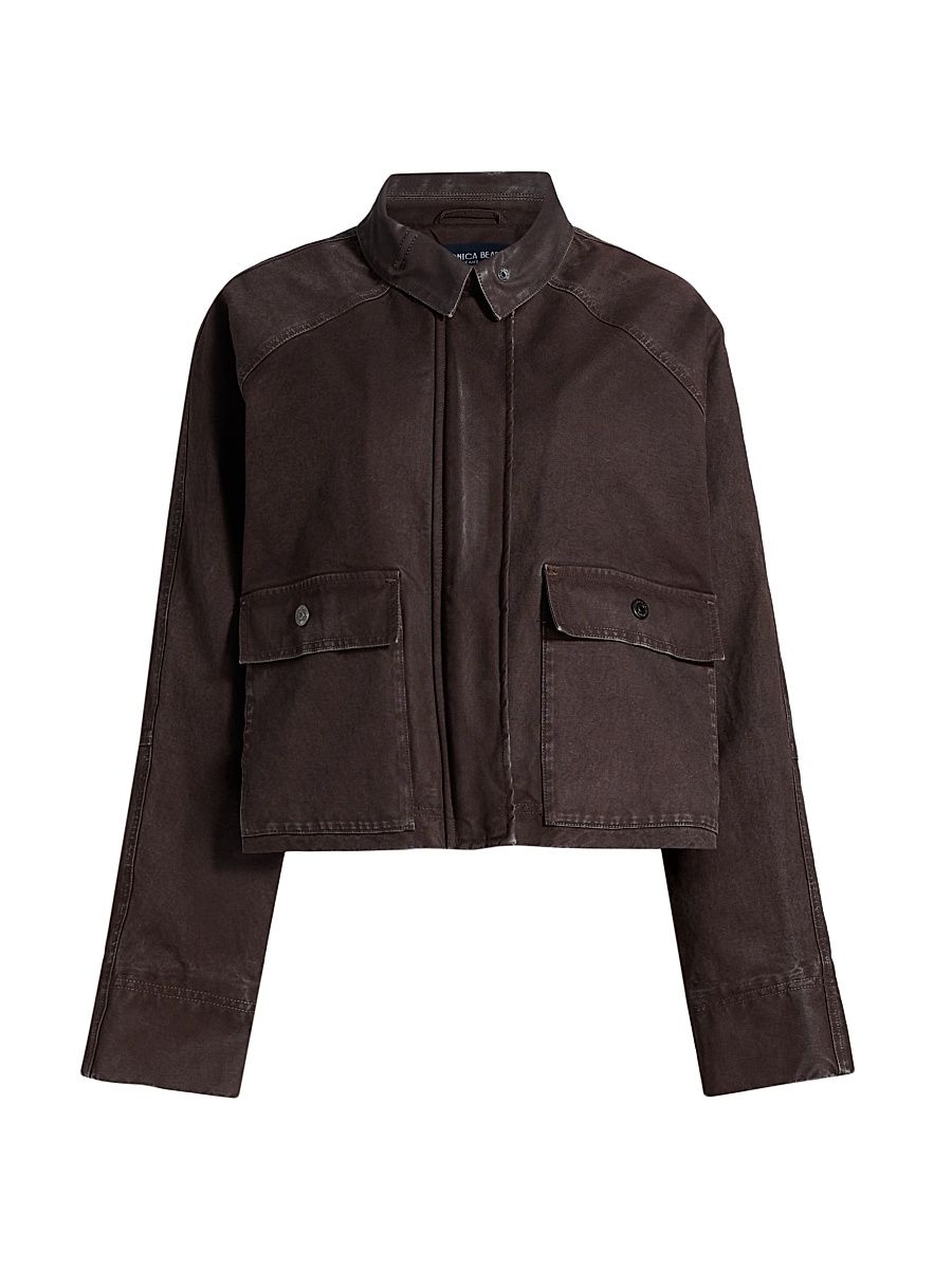 Women's Arlo Cotton Barn Jacket - Dark Umber - Size Large