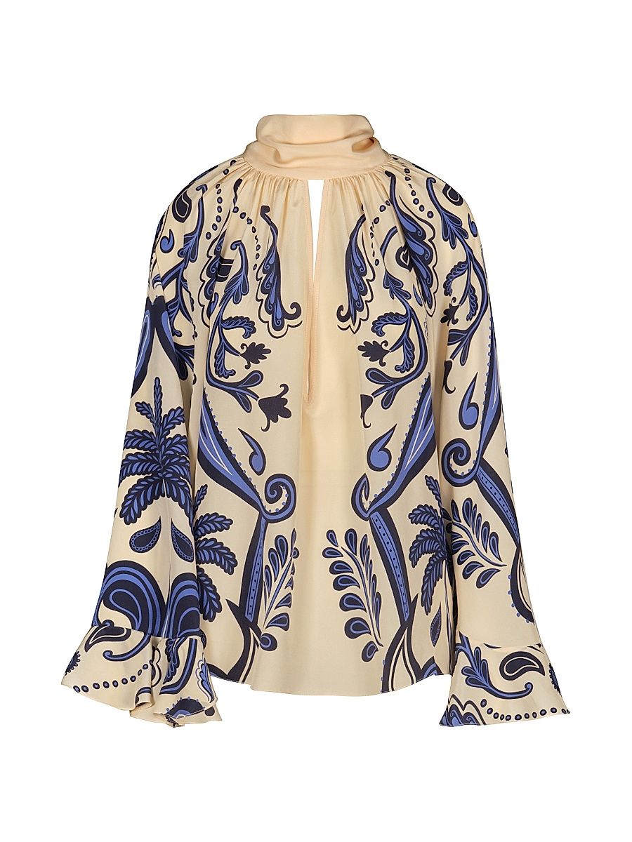 Women's Ritmo Sol Top - Ecru Navy - Size 4