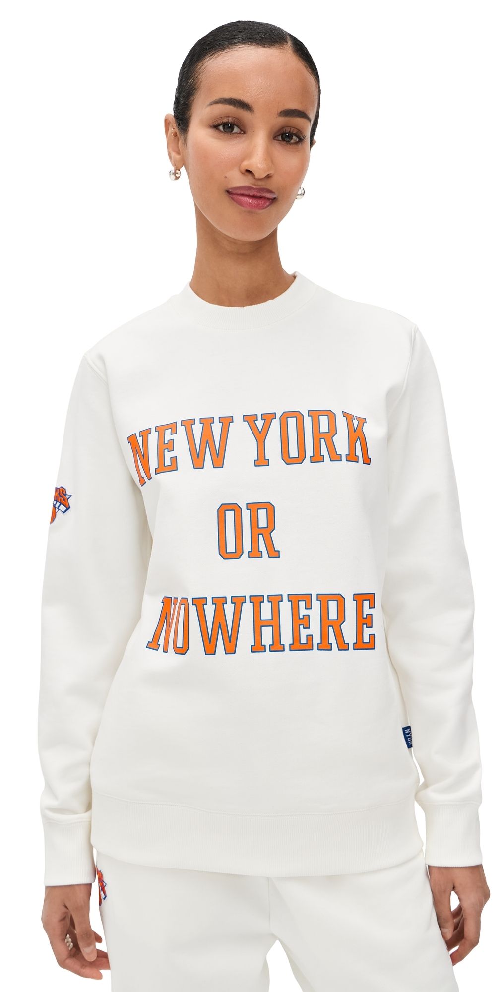 New York or Nowhere Knicks Classic Crewneck Off White 3XL