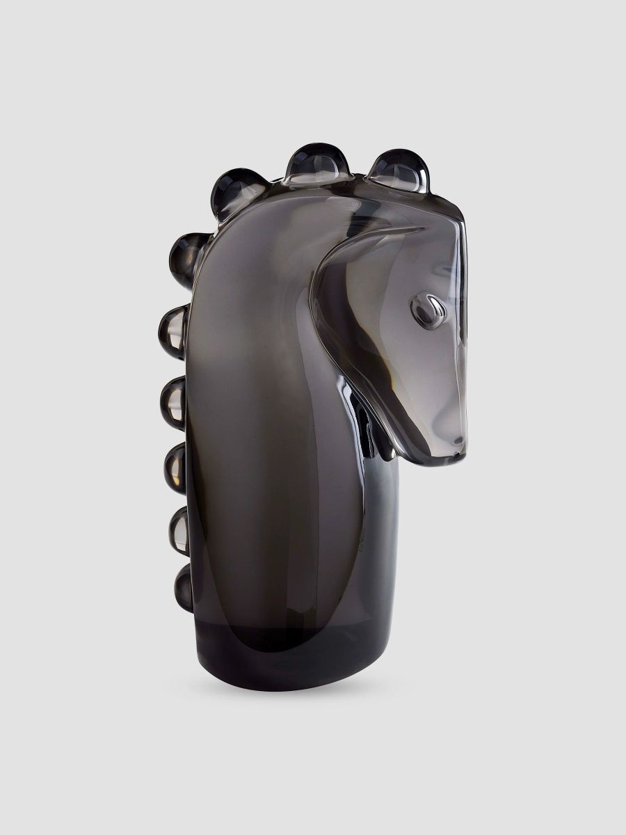 Jonathan Adler Acrylic Horse Object - Smoke