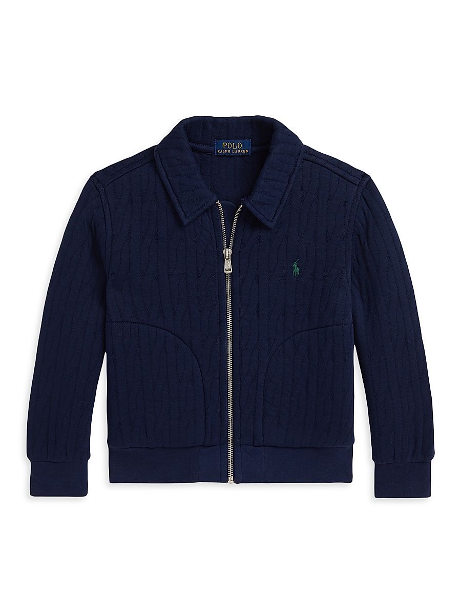 Little Boy's & Boy's Cable-Knit Jacket - Refined Navy - Size 8