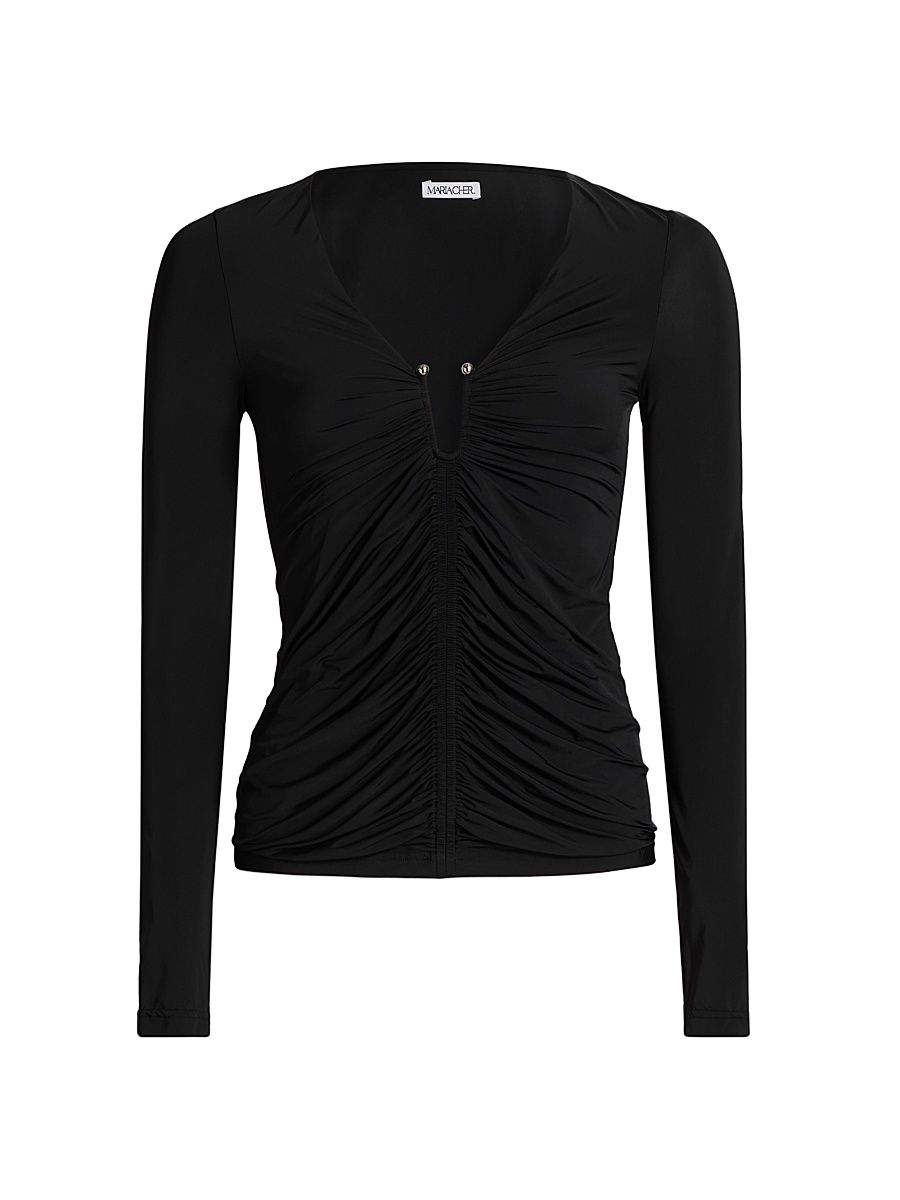 Women's Alberti Bailey Jeresy Top - Black - Size Medium