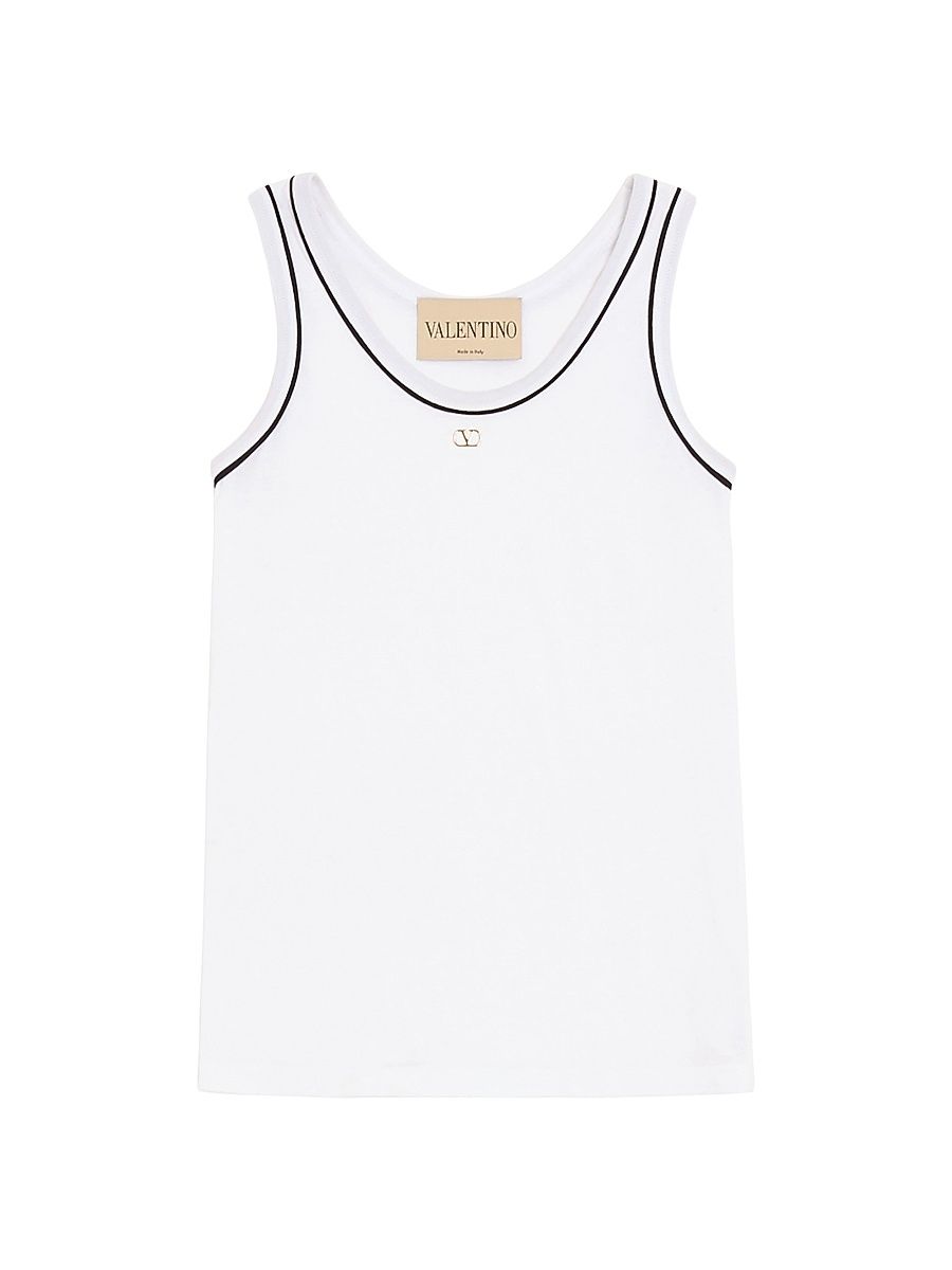 Women's Cotton Jersey Top - White - Size XL
