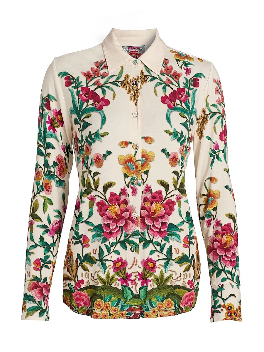 Women's The Janie Favorite Miraze Button-Front Shirt - Miraze - Size XL