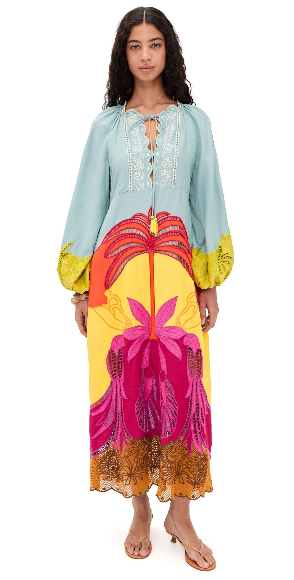 FARM Rio Usiacuri Multicolor Richelieu Maxi Dress Usiacuri Multicolor M