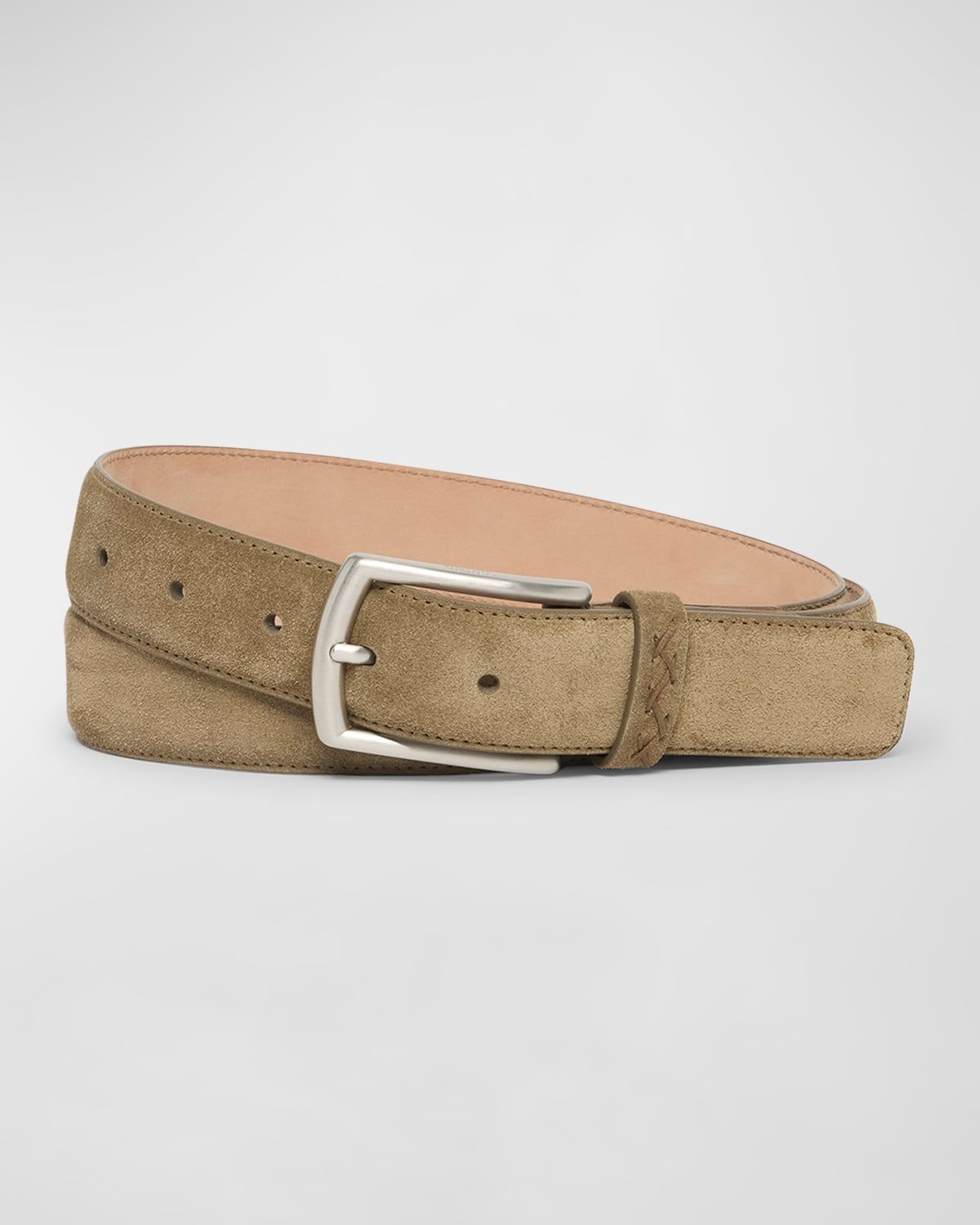 Men & apos;s Triple Stitch Leather Belt