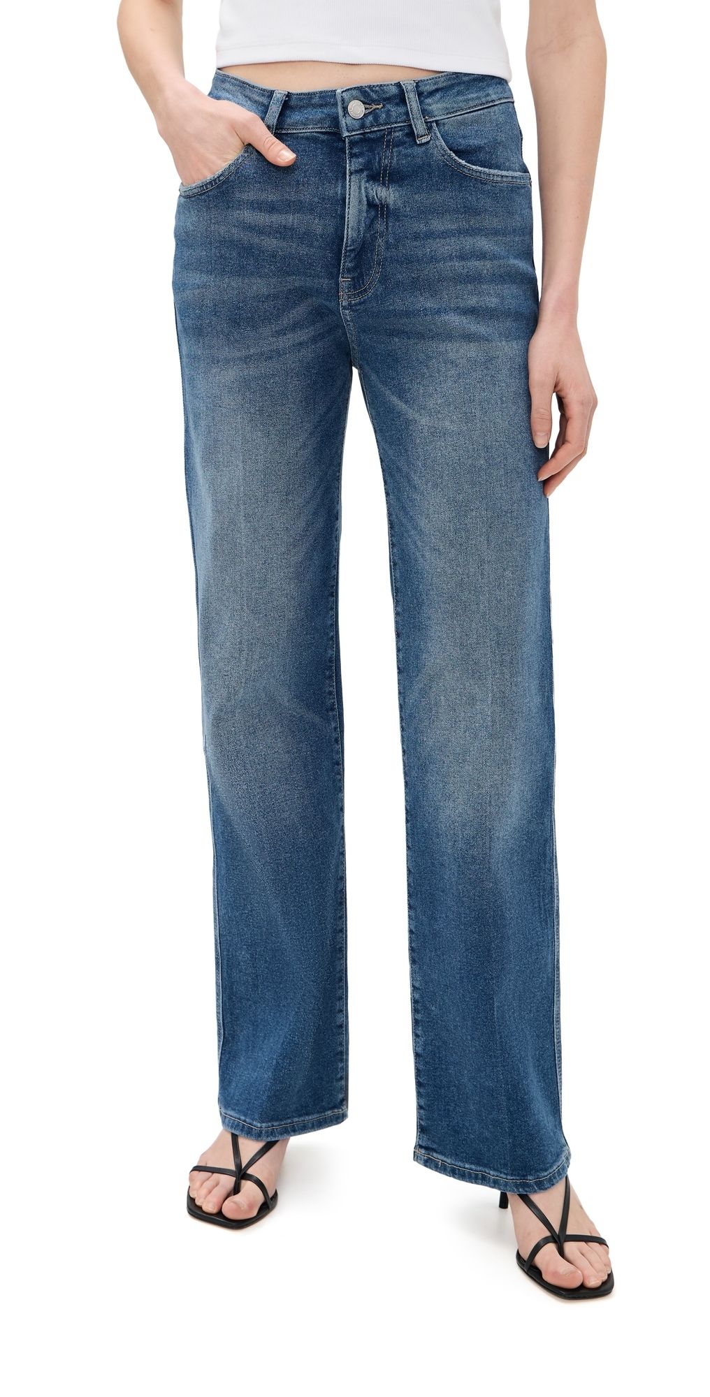 WARP + WEFT 90's Straight Jeans Authentic Blues 32