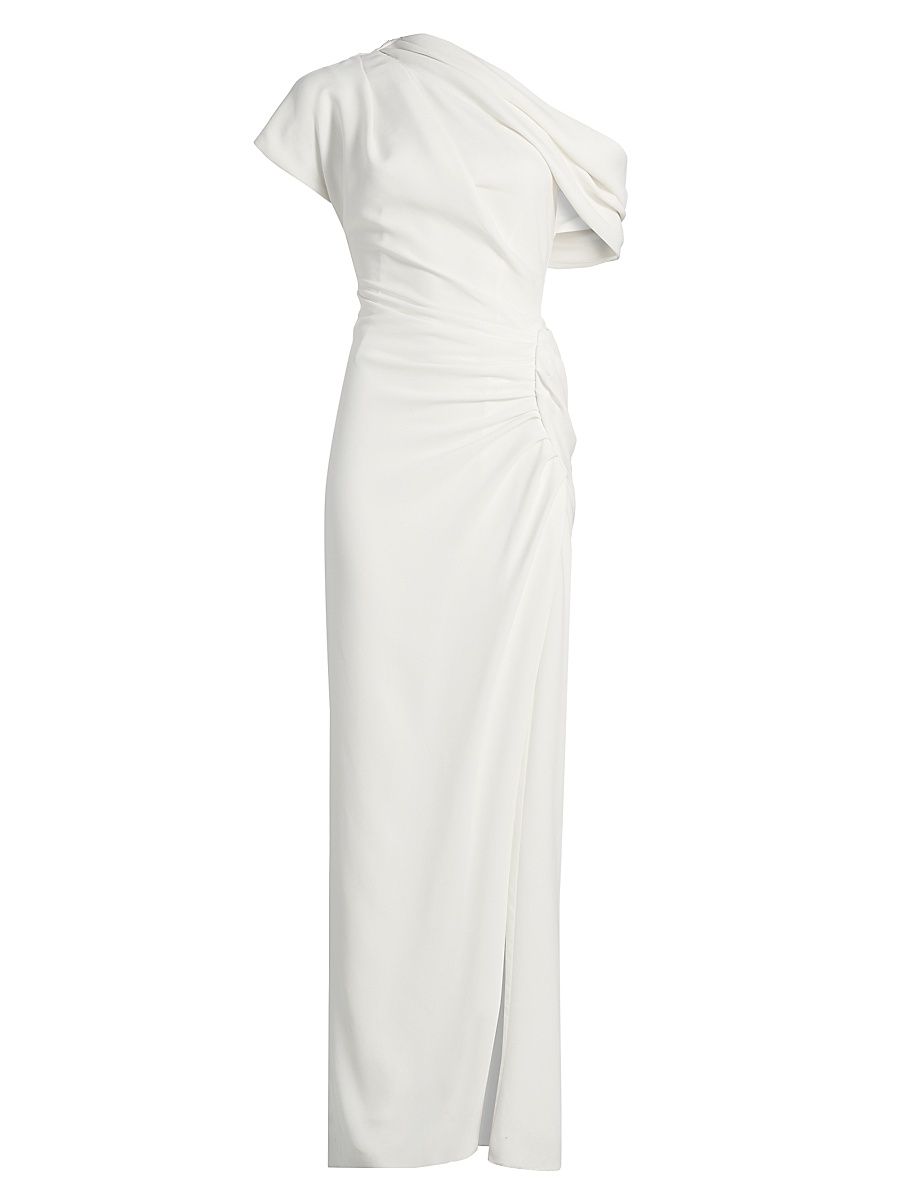 SIMKHAI Women's Kally Draped Column Gown - Ivory - Size 6