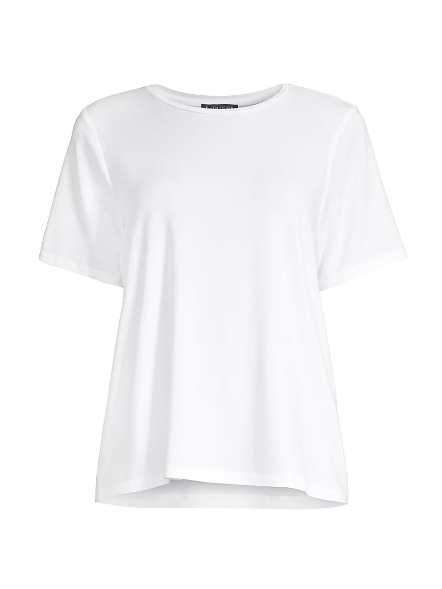 Women's Crewneck T-Shirt - White - Size Small
